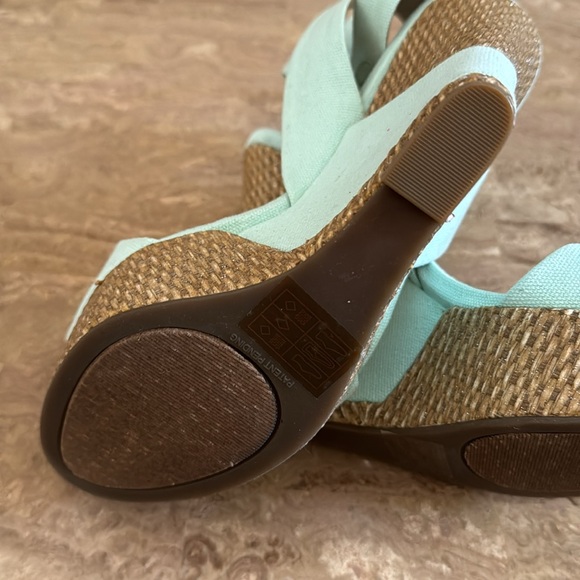 JustFab Mint Color Wedge Shoe - Picture 2 of 3